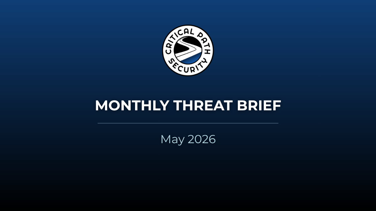 Monthly Threat Brief Cover_May